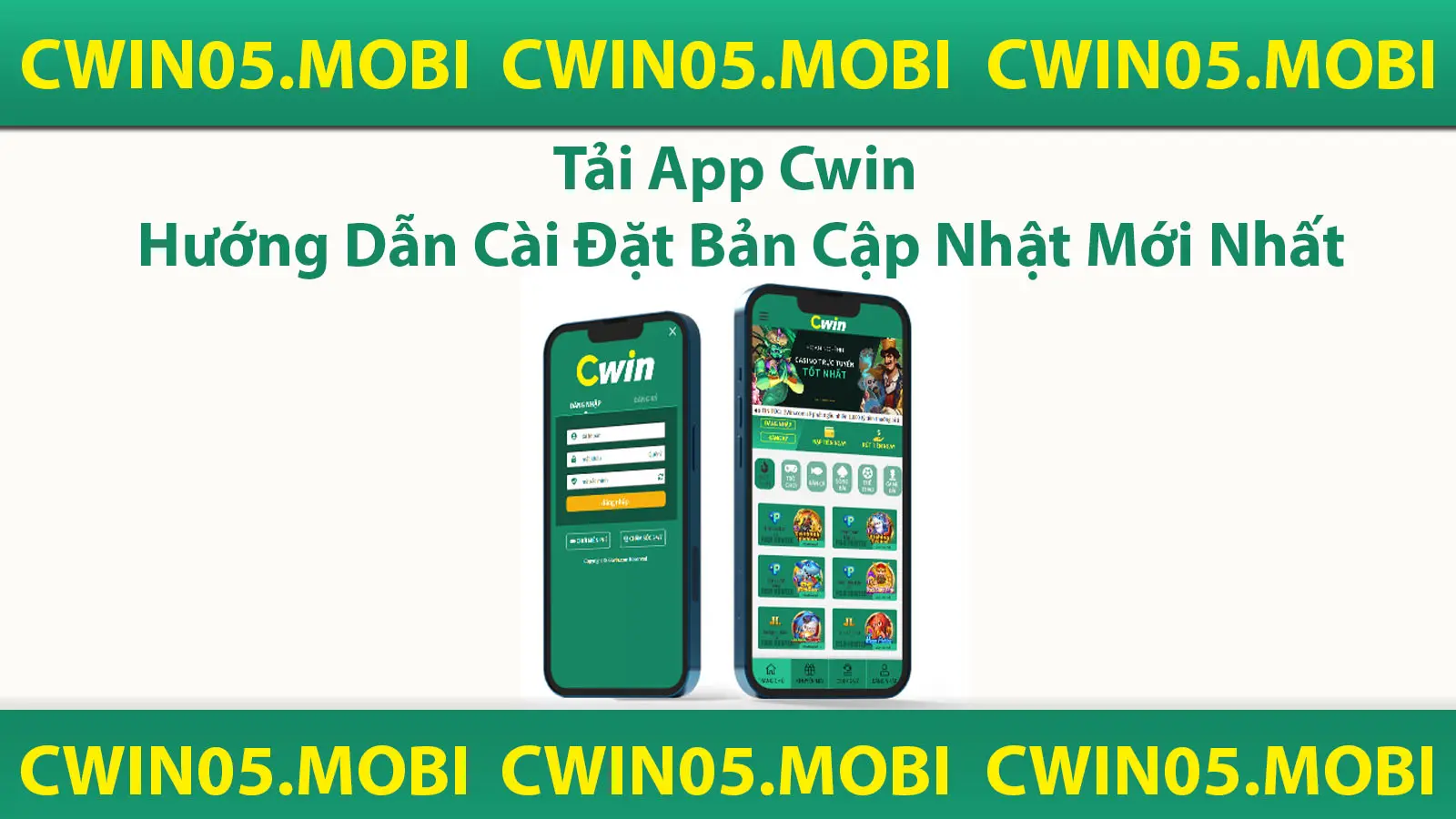 Hướng dẫn tải app Cwin